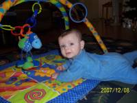 Andrew on play mat