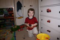 Mark playing in his room
