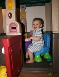 Andrew in play house