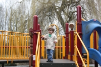 Mark on playground at park